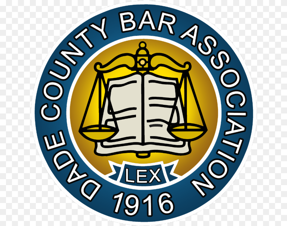Dcba Seal Dade County Bar Association, Logo, Badge, Symbol, Emblem Free Png