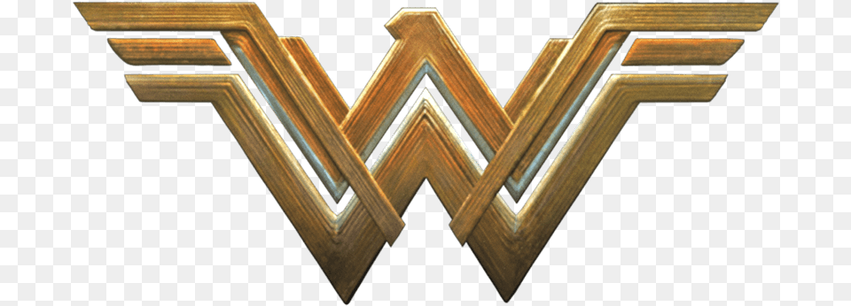 Dceu Wonder Woman Logo, Emblem, Symbol, Bronze, Wood Free Png Download