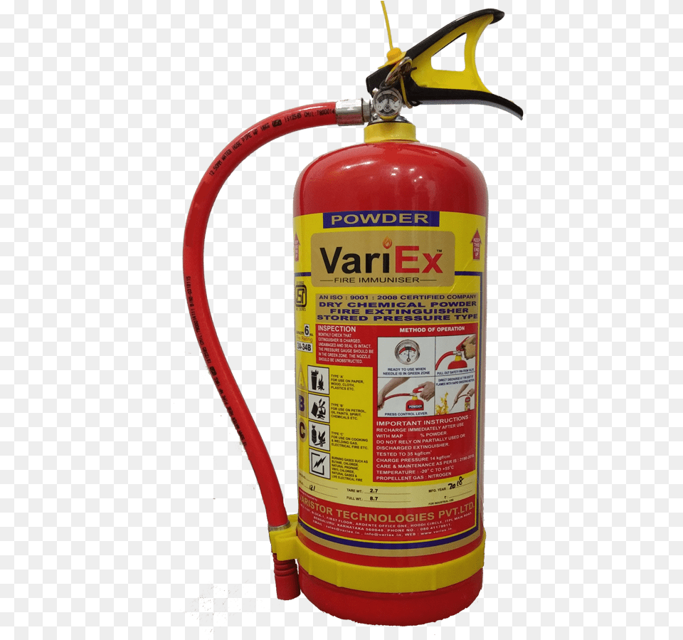 Dcp Fire Extinguisher Cartridge Type, Cylinder, Person, Smoke Pipe Free Png