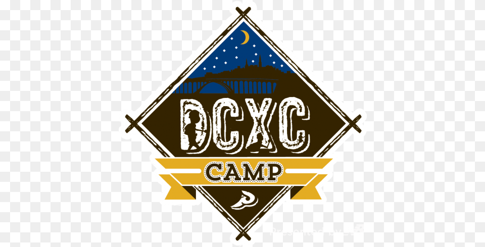Dcxc Camp Presented By New Balance Logo Training Running, Badge, Symbol, Person Free Png