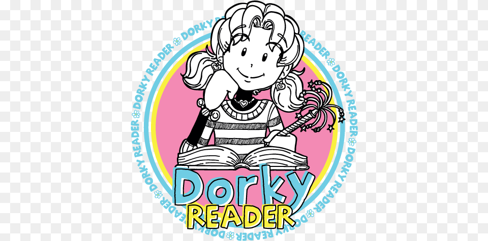 Dd Dorky Reader Badge Dork Diaries, Sticker, Publication, Book, Comics Free Png