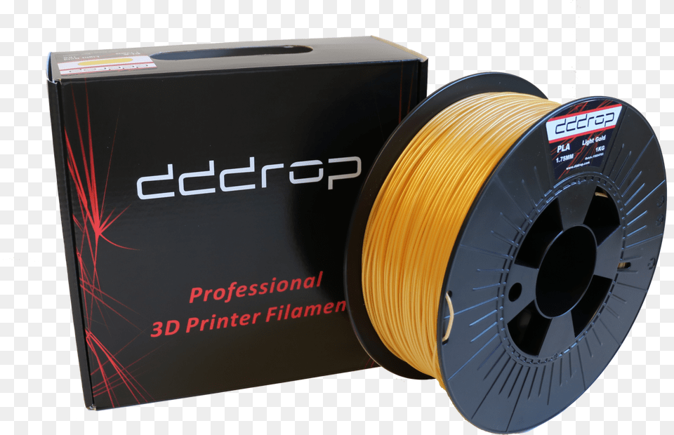 Dddrop Premium Pla Light Gold 3d Printing Filament, Coil, Spiral, Disk, Hockey Free Png