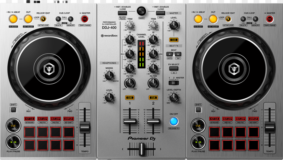 Ddj 400 S Pioneer Ddj 400 Silver Png