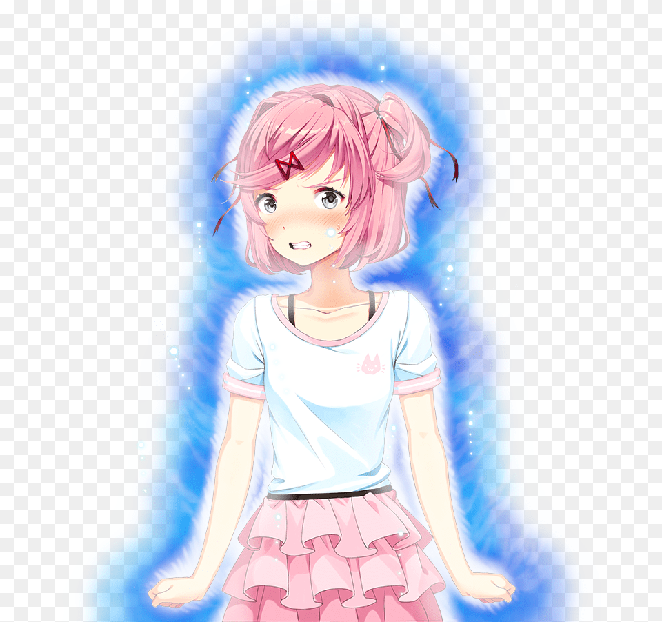 Ddlc Natsuki Casual Outfit, Book, Publication, Comics, Female Free Png