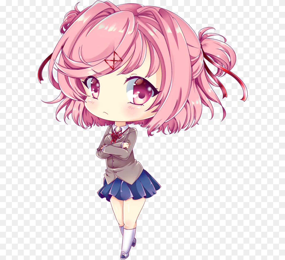 Ddlc Natsuki Chibi, Publication, Book, Comics, Adult Png