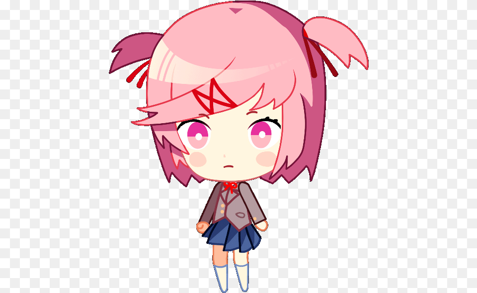 Ddlc Natsuki Chibi, Book, Comics, Publication, Baby Png