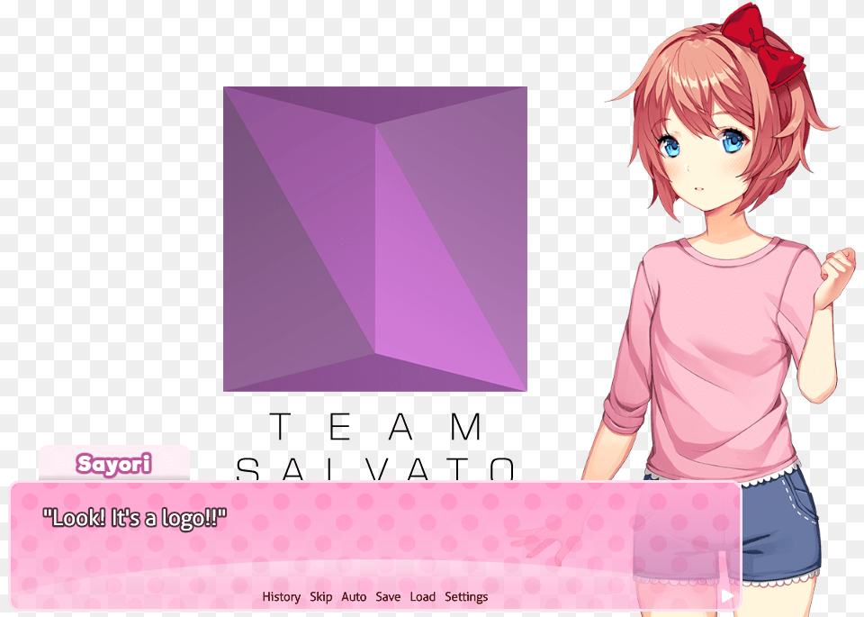 Ddlc Sayori Casual Outfit, Book, Publication, Comics, Baby Free Png Download