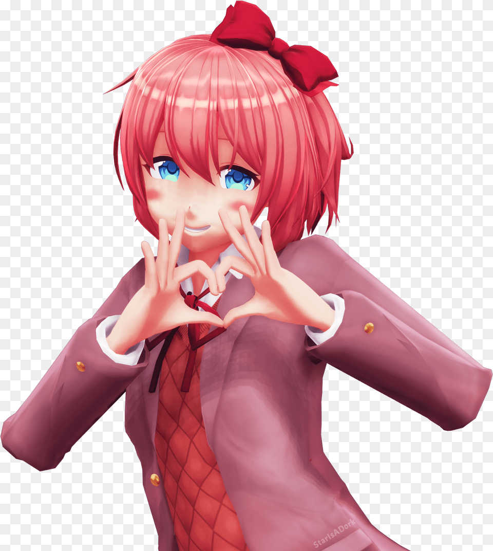 Ddlc Sayori Render, Book, Publication, Comics, Adult Free Png