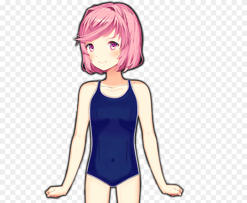 Ddlc School Swimsuit, Adult, Publication, Person, Female Free Png