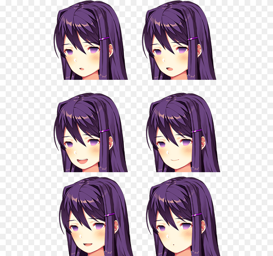 Ddlc Yuri Face Sprites, Book, Comics, Publication, Manga Free Transparent Png