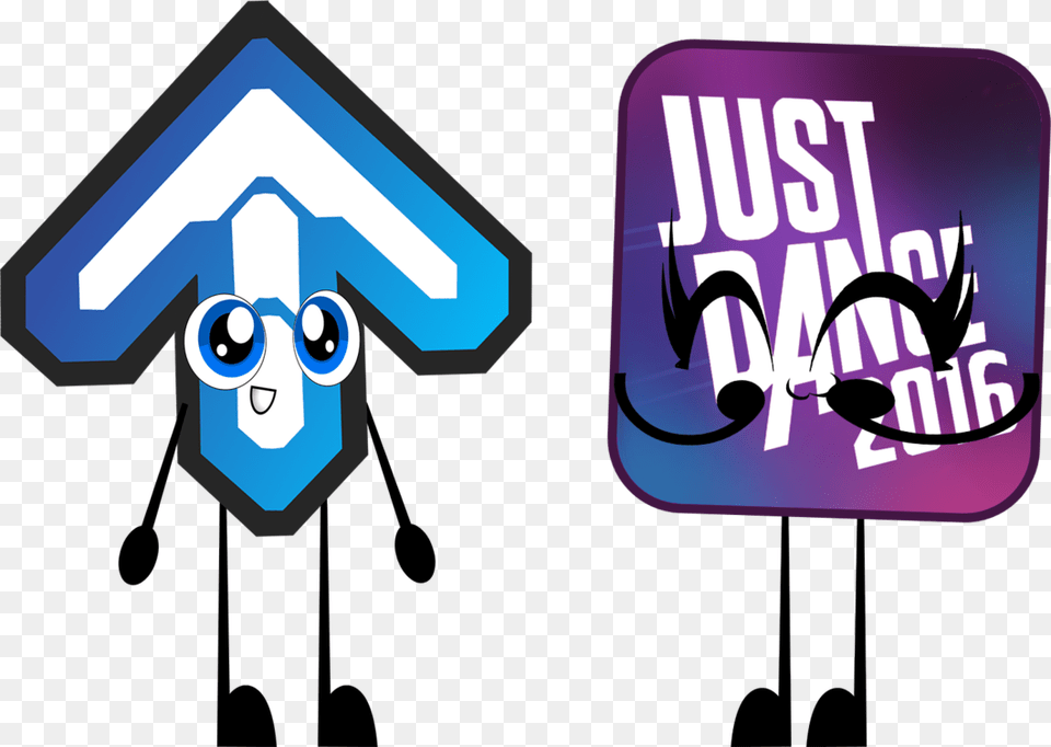 Ddr Arrow And Just Dance Logo By Coulden2017dx Dance Dance Revolution Arrow, Sticker, Face, Head, Person Png Image