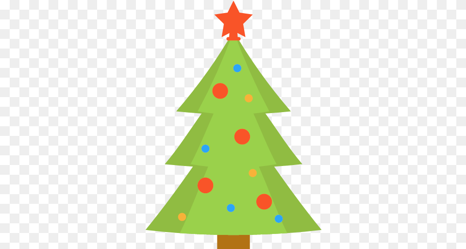 De 3 Flat Color Christmas Tree Icon, Rocket, Weapon, Star Symbol, Symbol Png Image