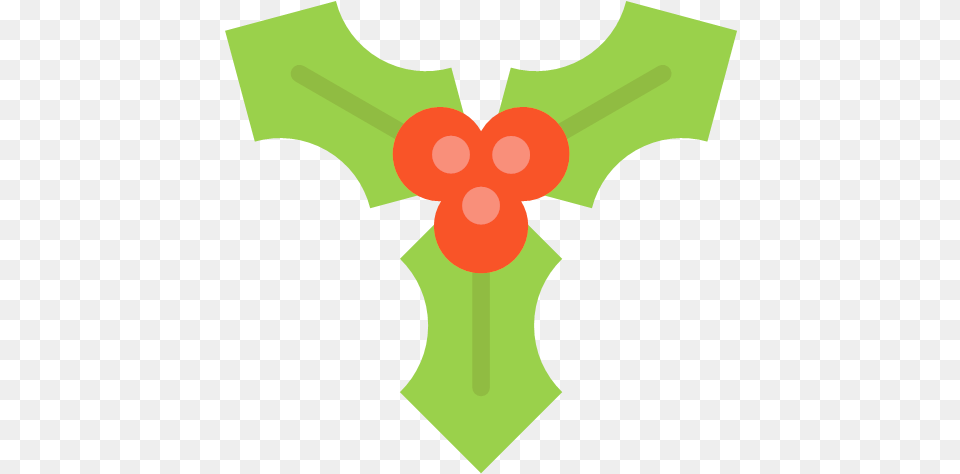 De 3 Flat Color Mistletoe Icon Christmas Icons Design, Cross, Symbol, Person Png Image