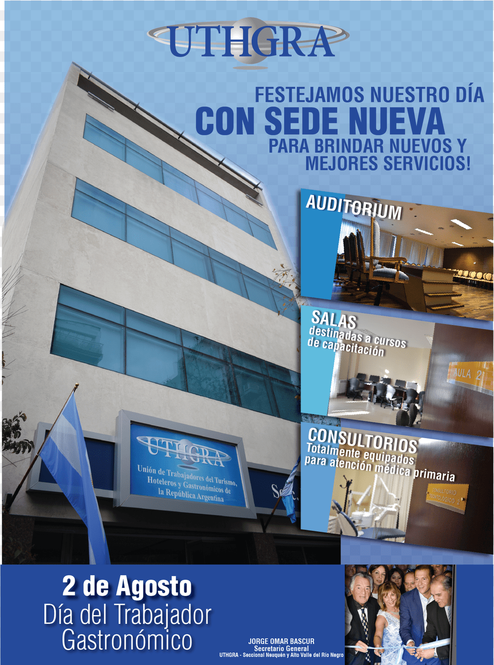 De Agosto Da Del Trabajador Hotelero Gastronmico, Advertisement, Office Building, Poster, Building Png