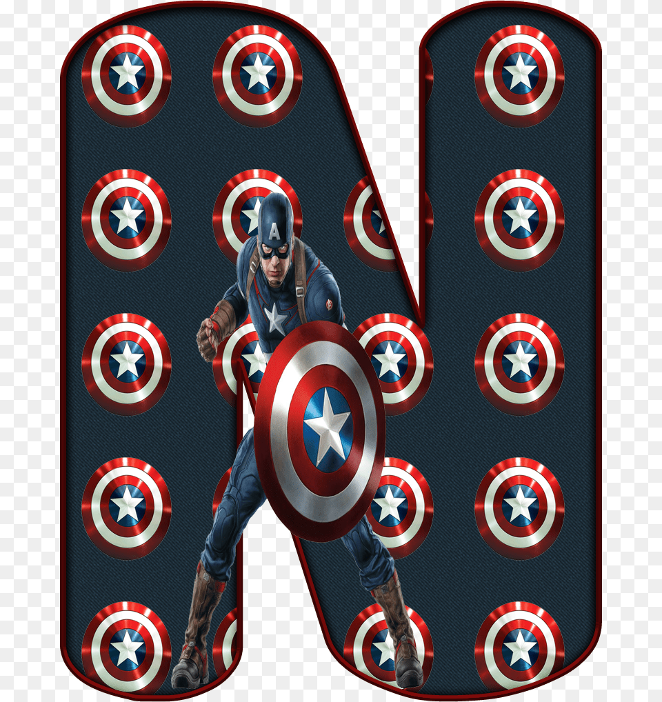 De Alfabeto Decorativo Captain America Avengers Cdr File Free Download, Adult, Armor, Male, Man Png Image