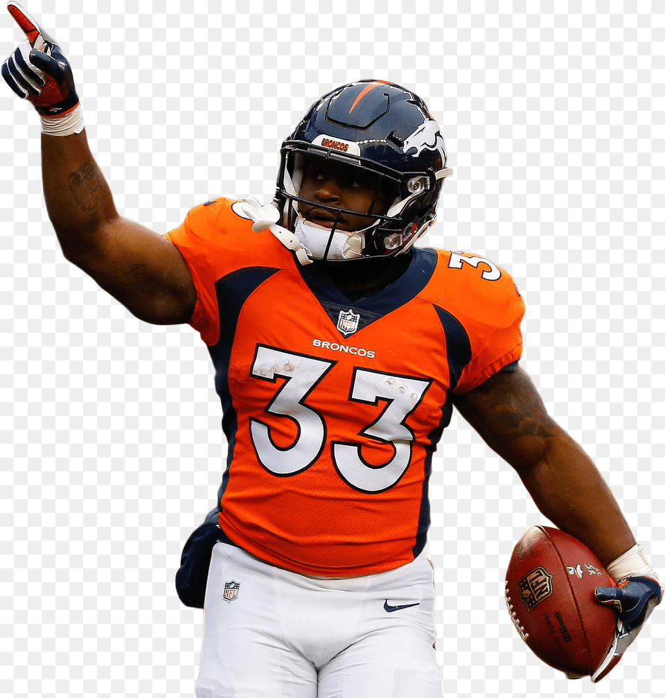 De Angelo Henderson Broncos, Helmet, American Football, Playing American Football, Person Png