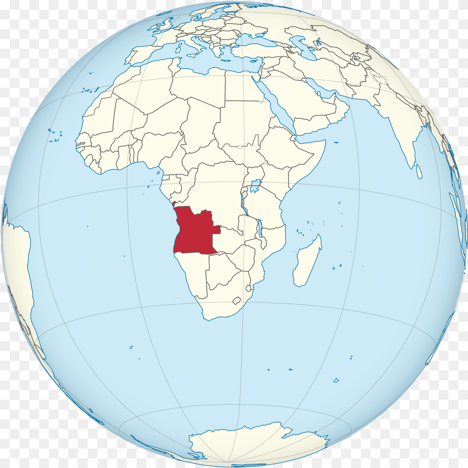 De Angola No Mapa Zambia On The Globe, Astronomy, Outer Space, Planet, Sphere Png Image