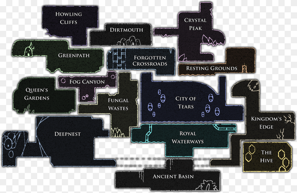 De Archivo Mapa Completo Hollow Knight, Chart, Plot, Diagram, Floor Plan Free Png