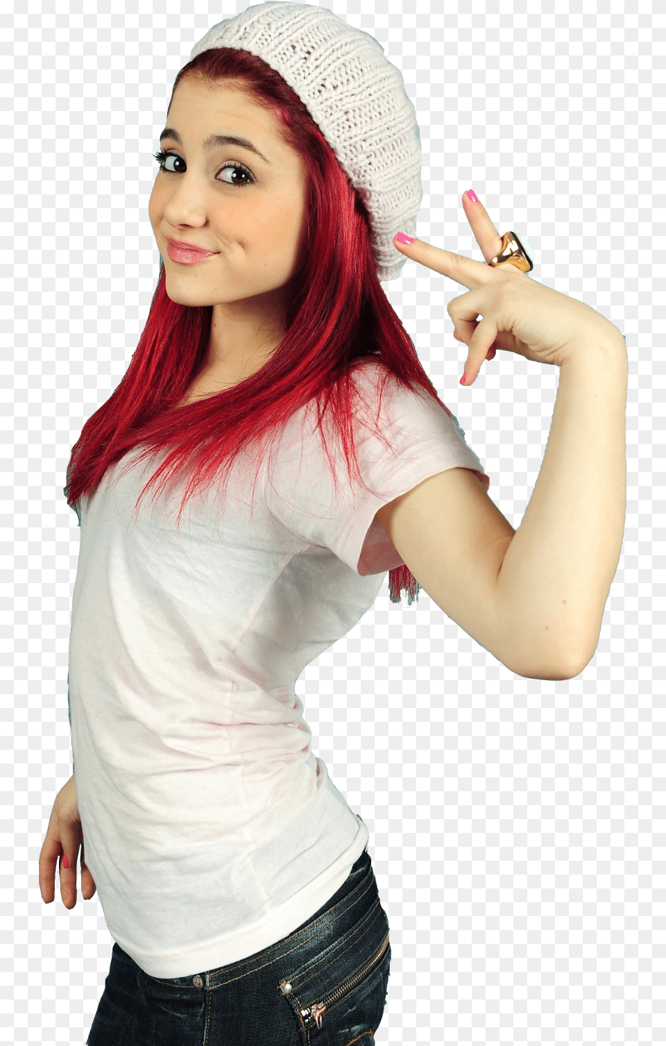 De Ariana Grande Cat, Hat, Cap, Clothing, Adult Png Image