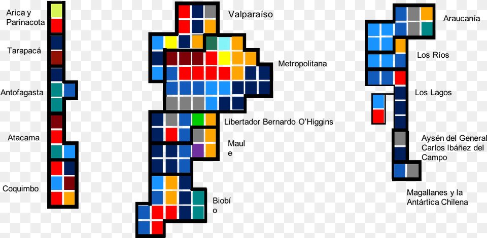 De Camara De Diputados De Chile A Enero Cartograma De Chile Free Png