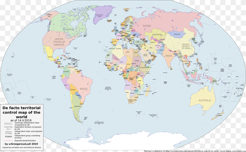 De Facto Map Of The World, Chart, Plot, Atlas, Diagram Free Transparent Png