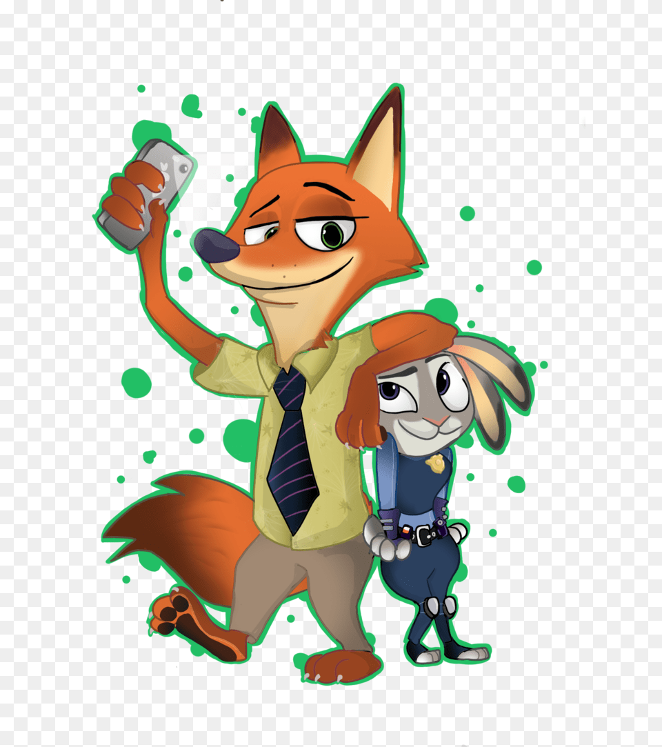 De Khazoo Nick Wilde Judy Hopps Zootopia Nick, Book, Comics, Publication, Cartoon Png Image