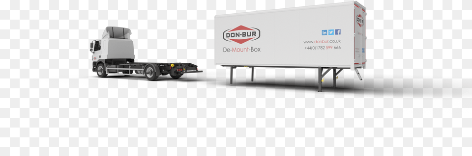 De Mountable Bodywork Closed Trailer Truck, Advertisement, Trailer Truck, Transportation, Vehicle Free Transparent Png