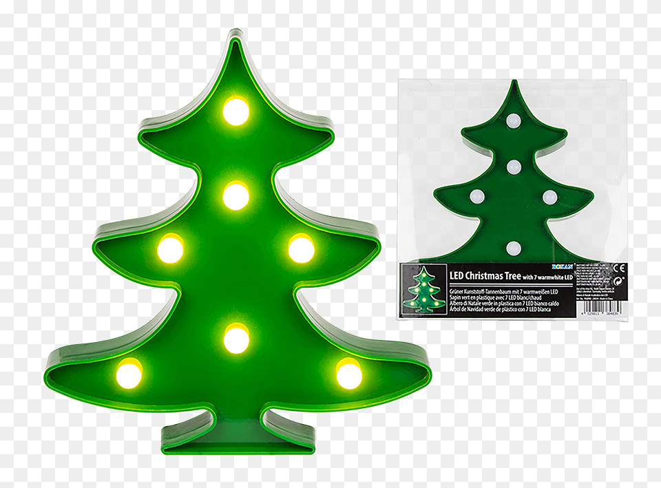 De Navidad Verde De Con Led Blanca, Christmas, Christmas Decorations, Festival, Christmas Tree Free Png