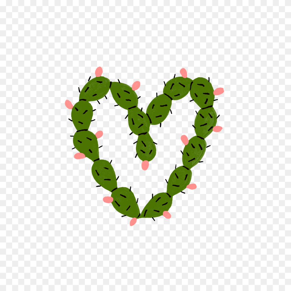 De Nopal Club Sirena, Green, Heart, Flower, Plant Free Transparent Png