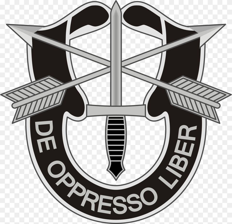 De Oppresso Liber Tattoo De Oppresso Liber Logo, Emblem, Symbol, Bow, Weapon Free Transparent Png