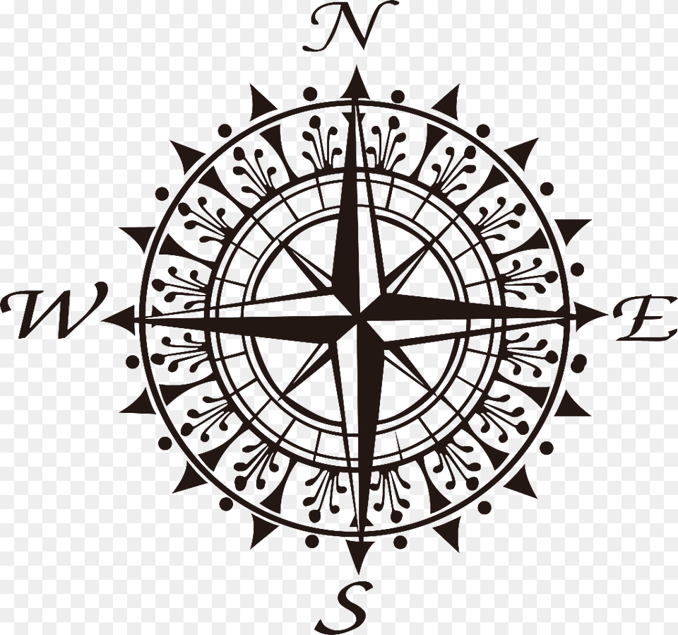 De Pentagrama Da Bssola Bussola Nautica Adesico, Compass Png