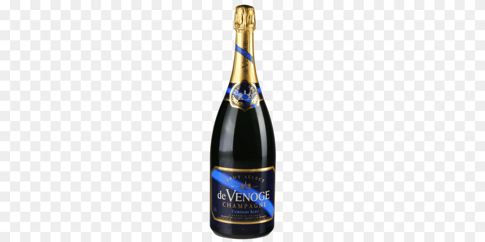 De Venoge Brut Cordon Bleu, Bottle, Alcohol, Beer, Beverage Png Image