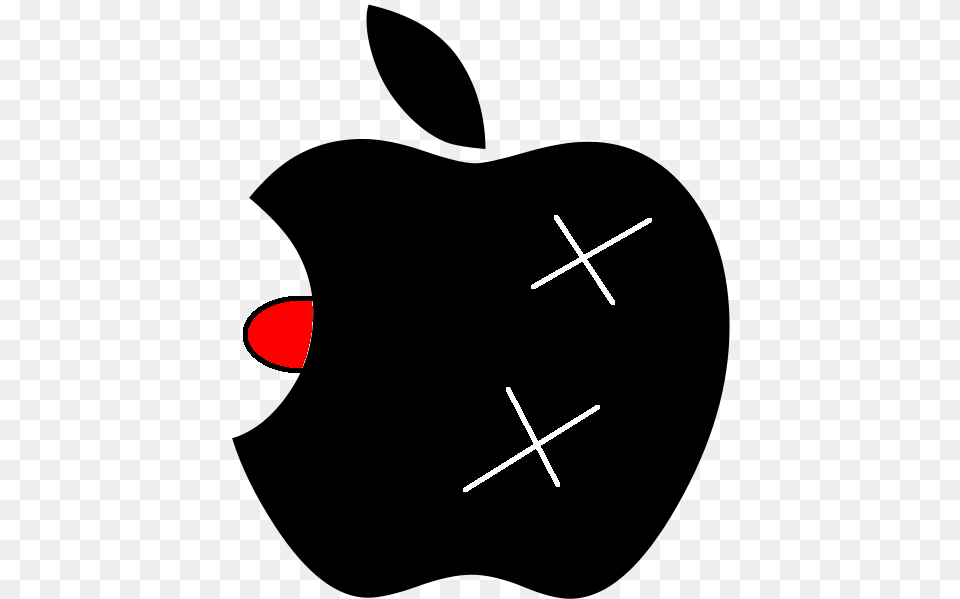 Dead Apple Logo Apple, Food, Fruit, Plant, Produce Free Png Download