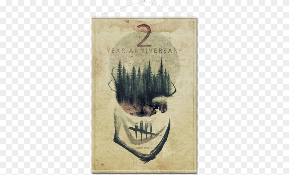 Dead By Daylight Wallscroll 2 Year Anniversary Dead By Daylight Anniversary, Book, Publication, Art, Painting Png Image