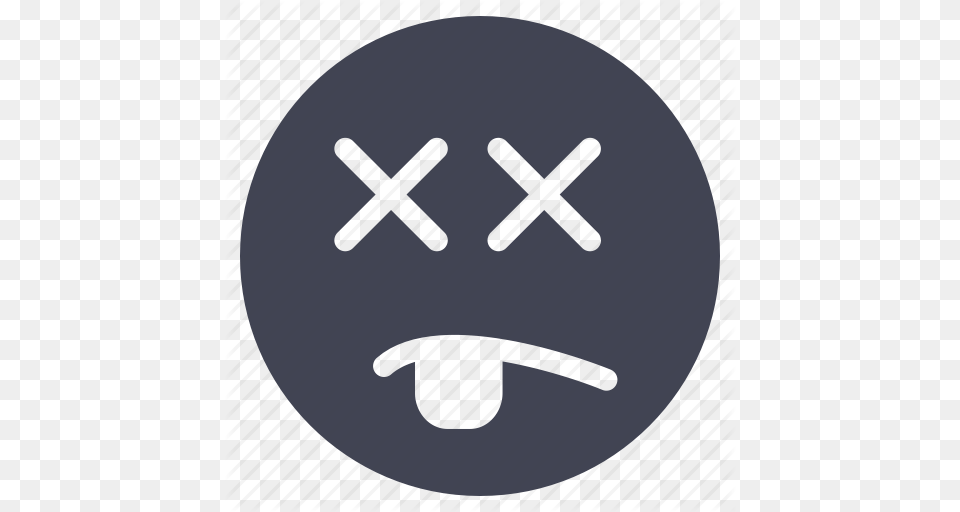 Dead Death Emoji Emoticon Smiley Icon, Sphere Free Png Download