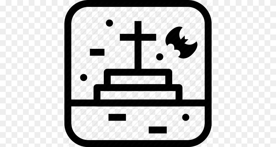 Dead Death Ghost Grave Graveyard Halloween Spooky Icon, Architecture, Building Png Image
