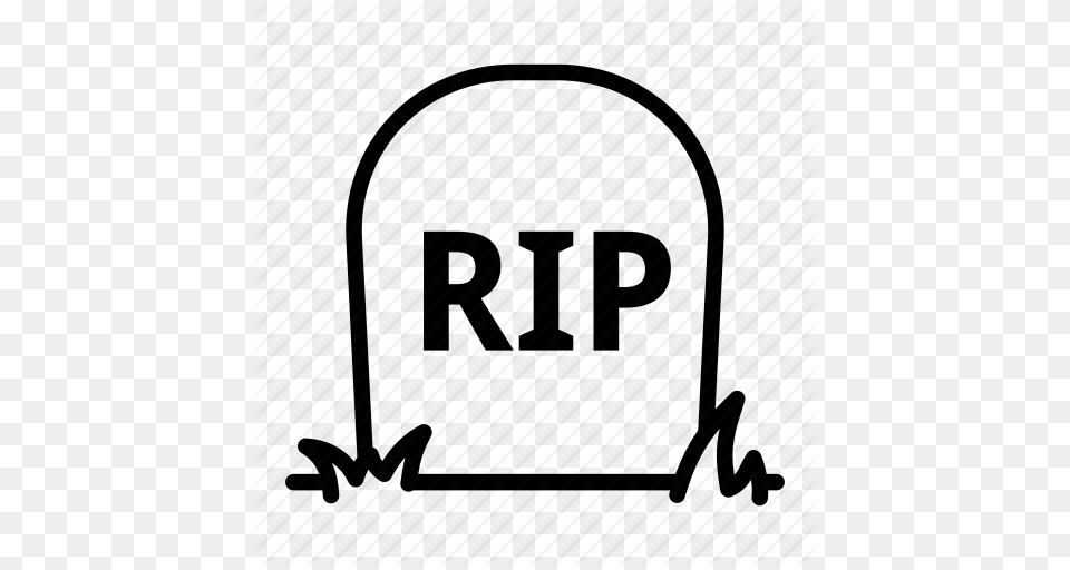 Dead Death Grave Graveyard Rip Tombstone Icon, Bag Png Image
