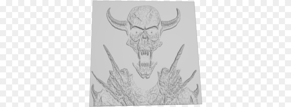 Dead Demon Skull, Art, Drawing, Animal, Dinosaur Png