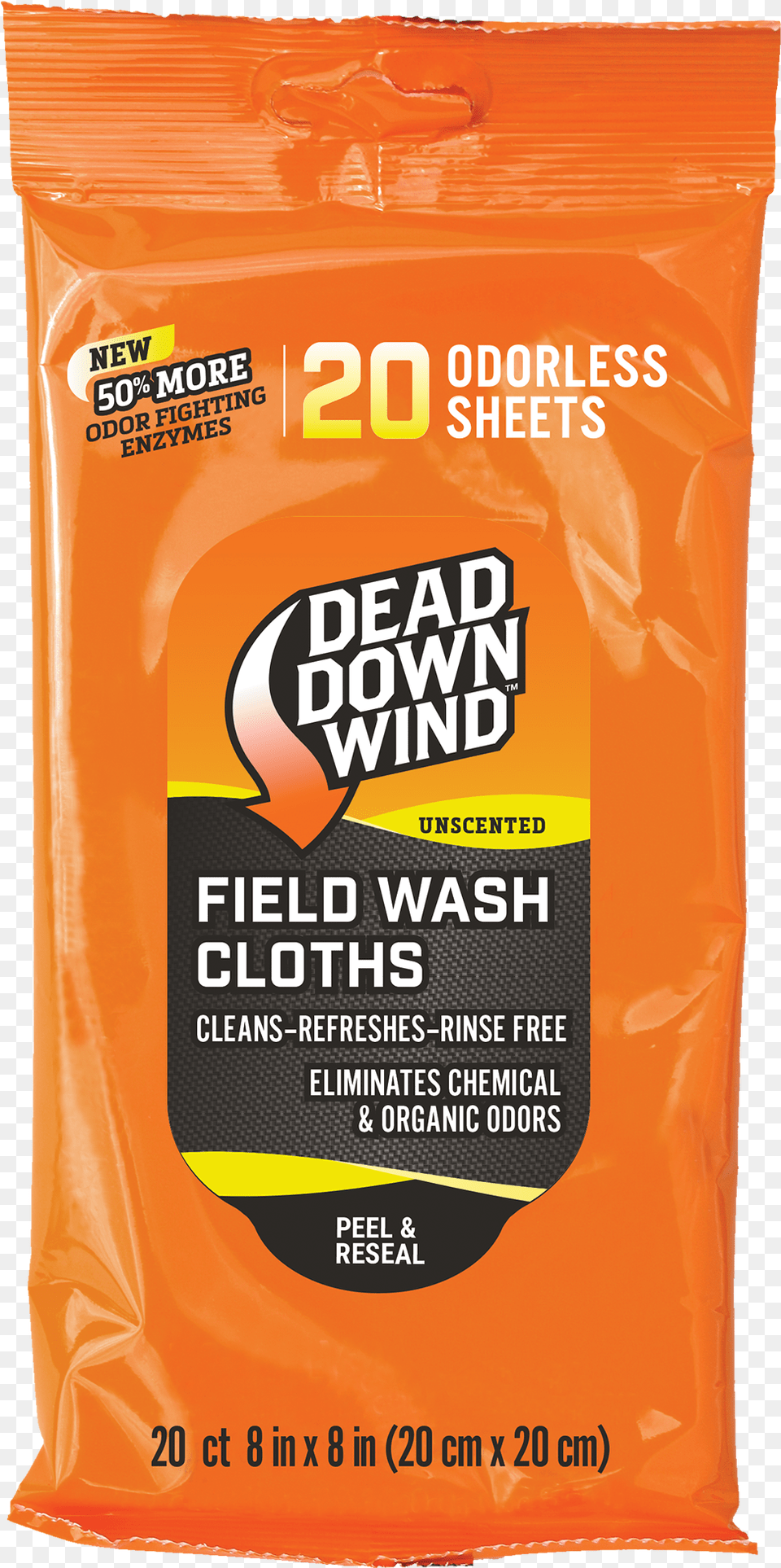 Dead Down Wind Field Wash Cloths 20 Count Dead Down Wind Dryer Sheets 2 Pack 30 Sheets, Powder, Can, Tin, Bag Free Png