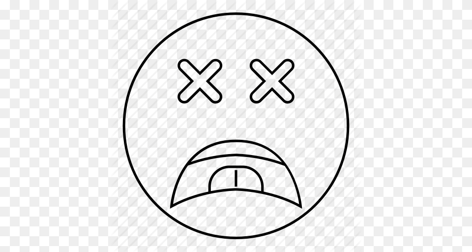 Dead Emoji Emoticon Face Sad Smiley Icon, Photography, Head, Person Png Image