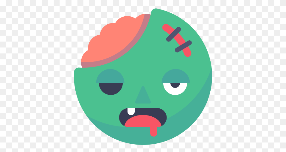 Dead Face Halloween Smile Smiley Undead Zombie Icon, Sphere Png
