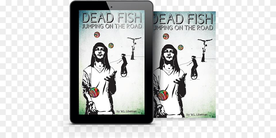 Dead Fish Jumping On The Road Tablet Computer, Book, Comics, Publication, Adult Png Image