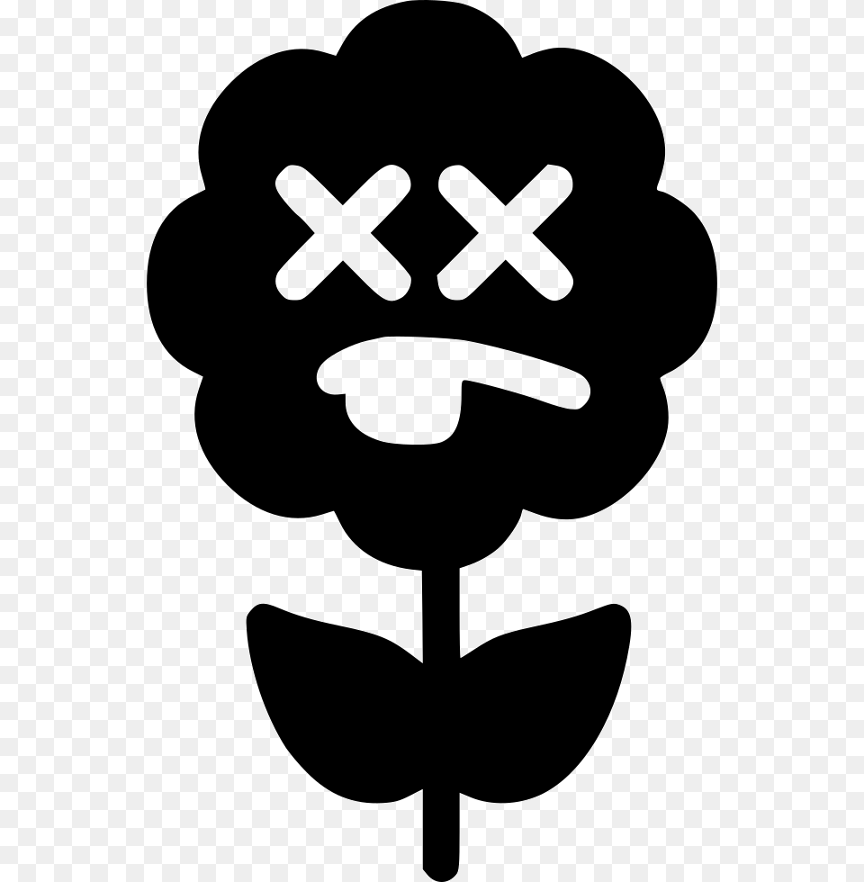Dead Flower Sunflower Icon, Stencil, Electronics, Hardware, Clothing Png Image
