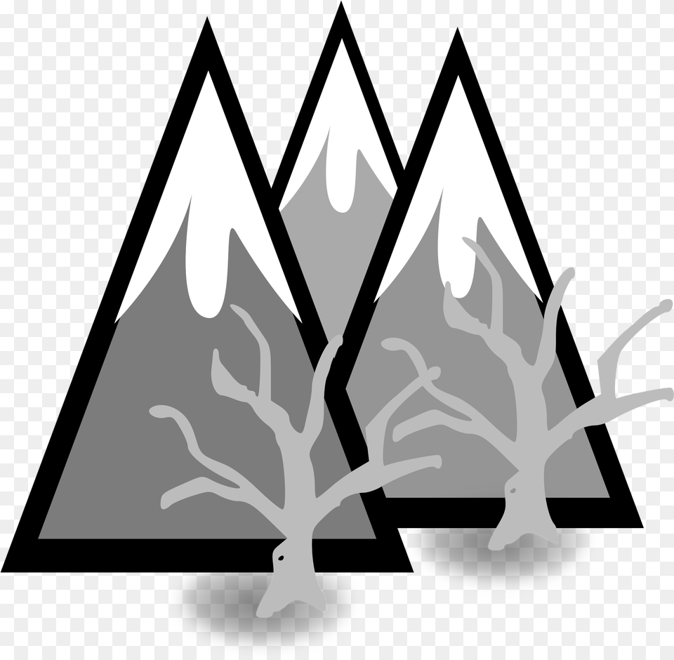 Dead Forest Mountains Clip Arts, Triangle, Stencil, Weapon Png