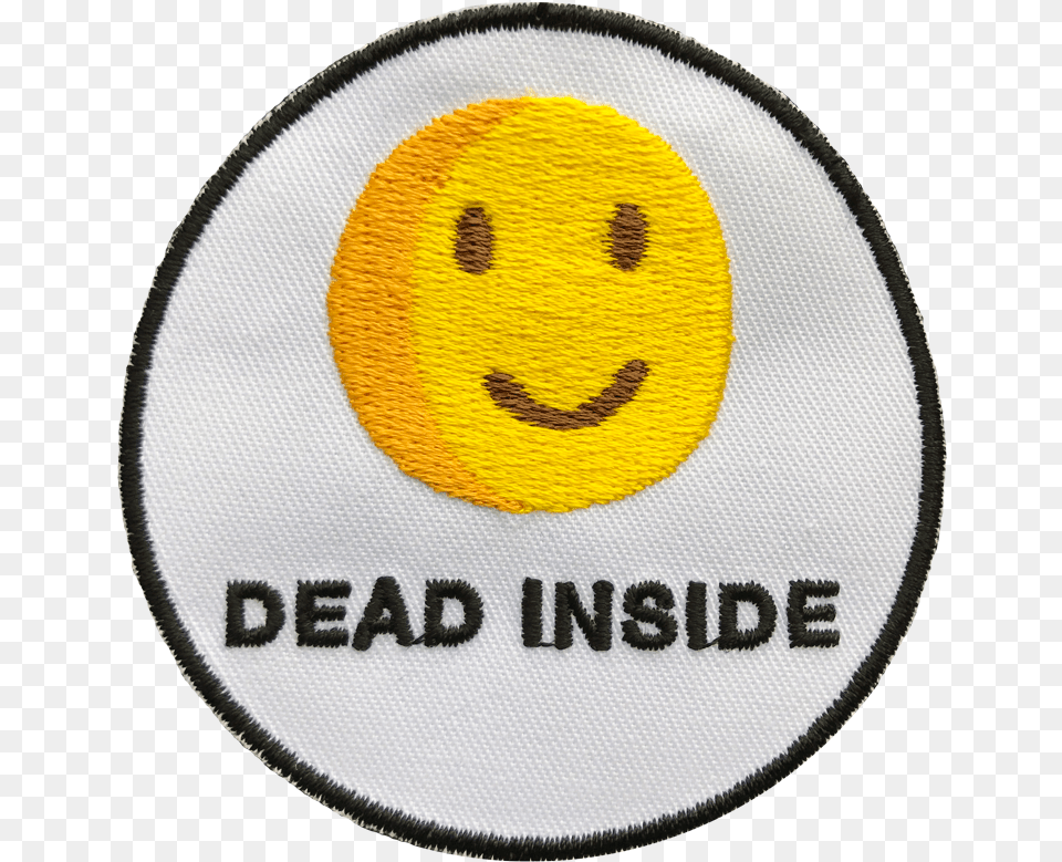 Dead Inside Patch By Existential Emoji, Badge, Logo, Symbol Free Png Download