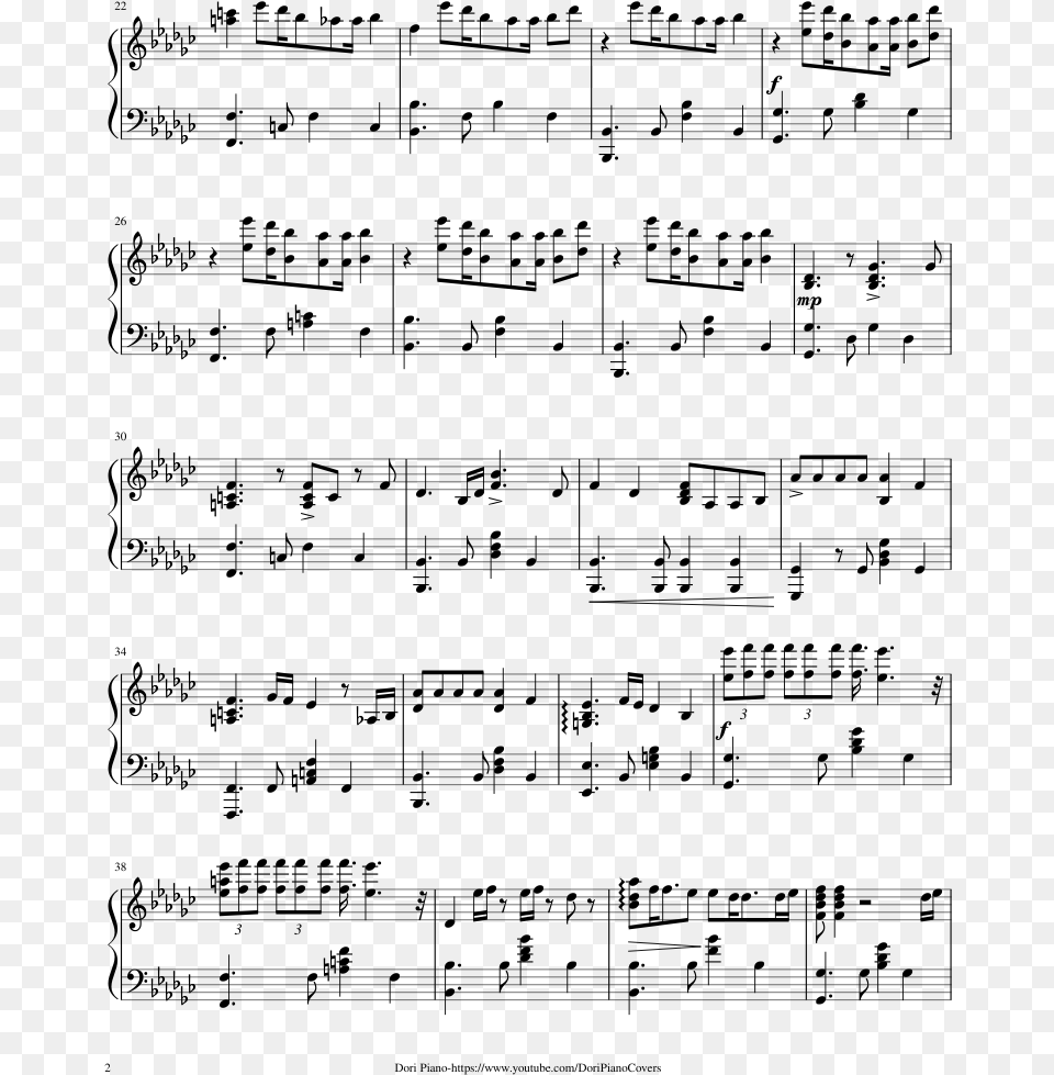 Dead Leaves Sheet Music Composed By Originally By Bts Jonghyun Skeleton Flower Piano Sheet, Gray Png