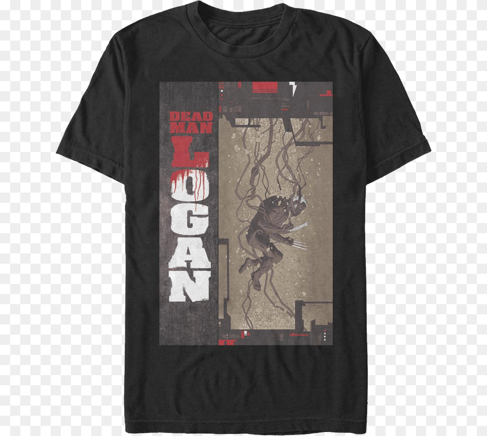 Dead Man Logan Marvel Comics T Shirt Wolverine, Clothing, T-shirt, Person Png