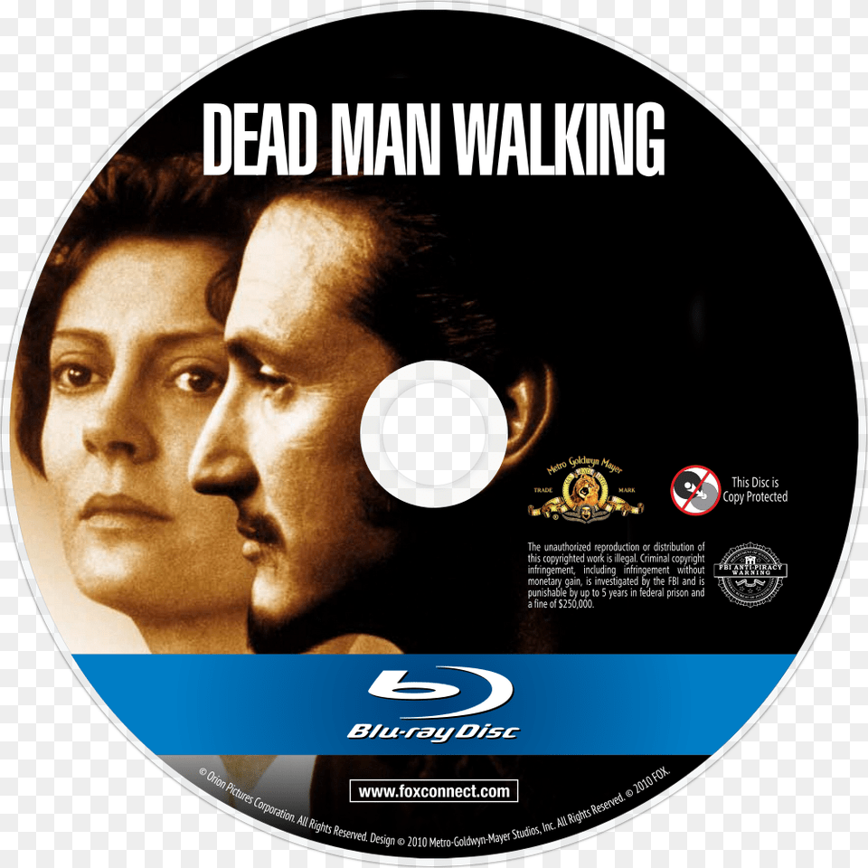 Dead Man Walking Bluray Disc Image Dead Man Walking Film Poster, Disk, Dvd, Face, Head Free Transparent Png