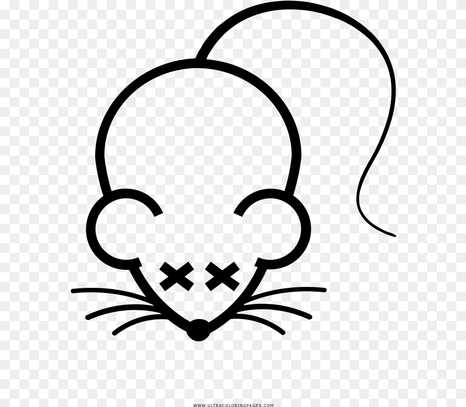 Dead Mouse Coloring, Gray Png Image