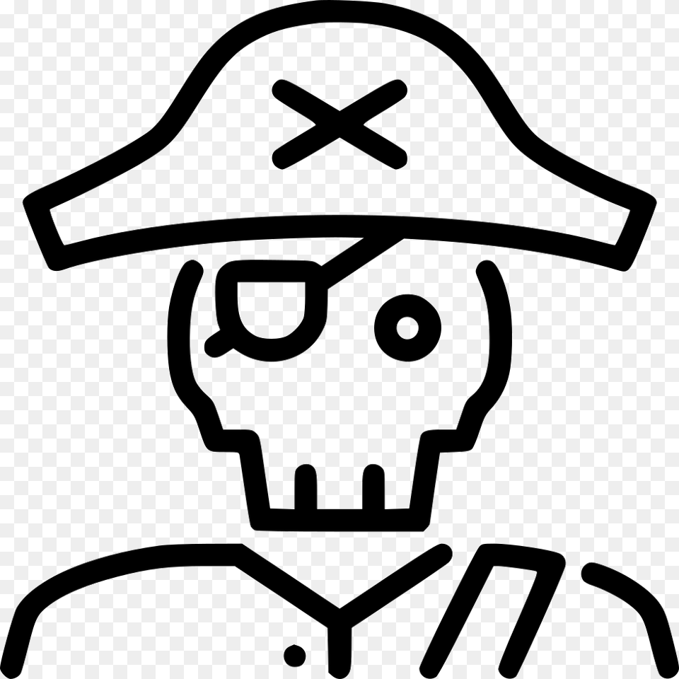 Dead Pirate Pirate Vector, Stencil, People, Person, Face Free Png Download